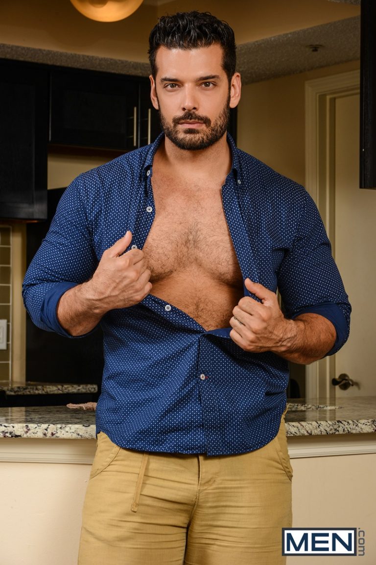 Men com bearded naked muscle man hairy chest Aspen gay porn star Marcus Ruhl sexual huge dick deep throat ass hole fucking anal assplay rimming 002 gay porn sex gallery pics video photo 768x1152 - Sexy hairy hunk Aspen and Marcus Ruhl hot ass fucking