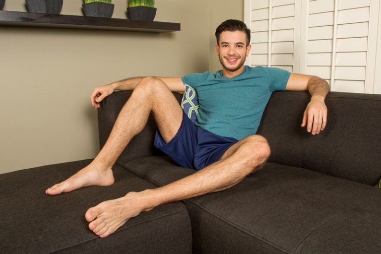 SeanCody sexy naked hairy chest young muscle hunk Manny gay guy top bottom ass fucking slut dildo bubble butt legs all american stud 002 gay porn sex gallery pics video photo 768x512 - Sexy young hairy chested versatile muscle boy Manny fucks his ass with a big dildo