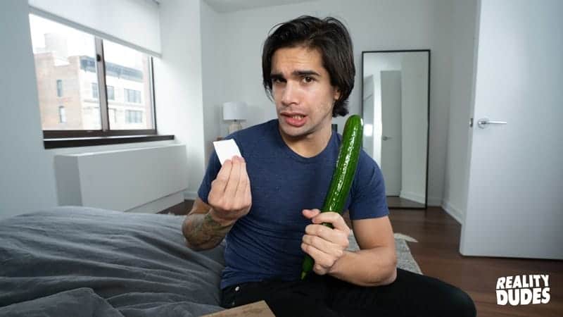 Reality Dudes sex education Ty Mitchell fucking cucumber before fucks big hard cock 012 gay porn pics - Reality Dudes sex education starts with Ty Mitchell fucking a cucumber before he fucks a big hard cock