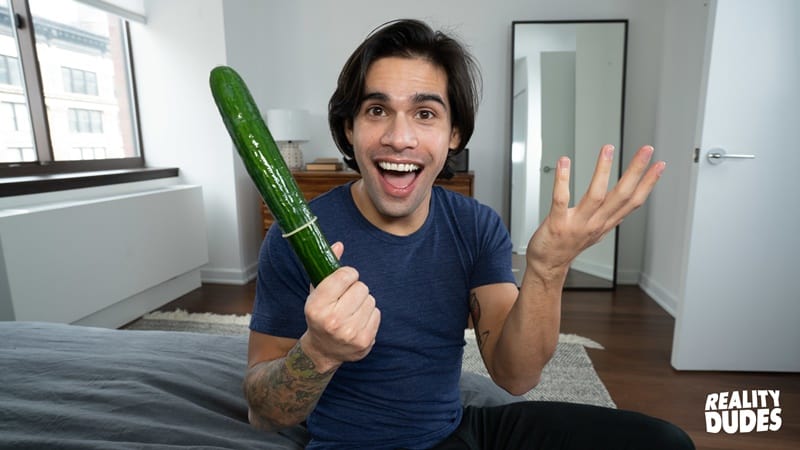Reality Dudes sex education Ty Mitchell fucking cucumber before fucks big hard cock 015 gay porn pics - Reality Dudes sex education starts with Ty Mitchell fucking a cucumber before he fucks a big hard cock